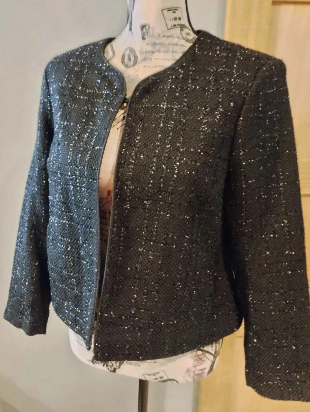 Glanzende zwarte vest, Damart, T38 – photo 4